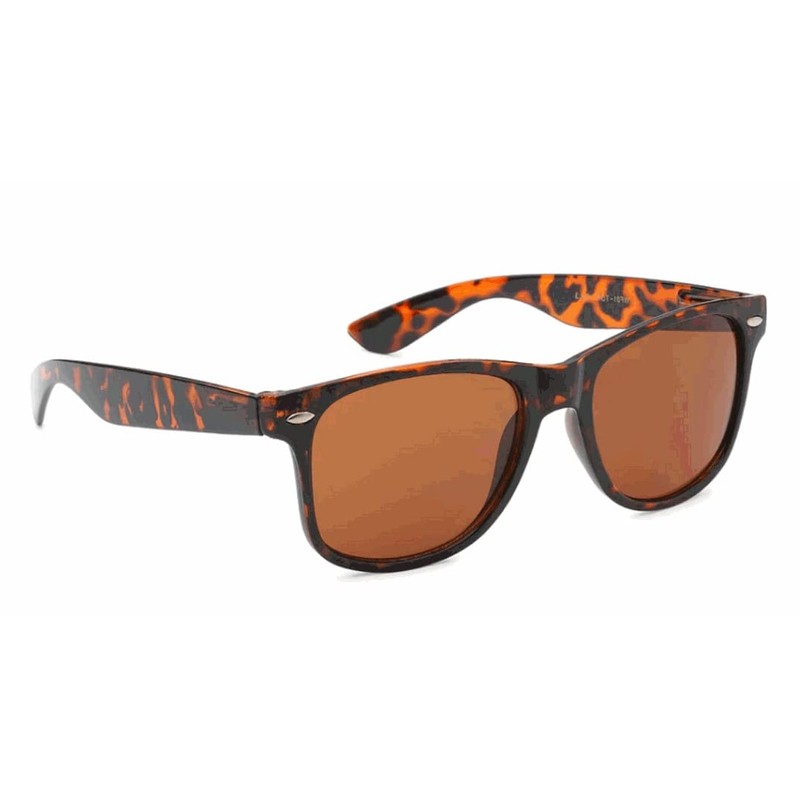 Retro Optix Sunglasses Classic 80’s Vintage Style Design (Tortoise Brown,