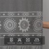 Gray Boho Farmhouse Modern Shower Curtain Set Waterproof Polyester Neutral