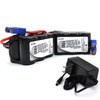 elxjarcell (2-Pack) 7.4V 1300mAh 6-Cell NiMH Rechargeable Battery with EC3