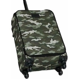 Victoria's Secret Pink Wheelie Carry On Travel Luggage Color Camo Green Print New