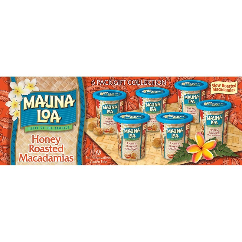 Mauna Loa Premium Roasted Macadamia Nuts, Honey Roasted Flavor, 4