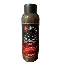 ALAZAN SHAMPOO CON CHILE Y SABILA, PARA CABELLO GRASO, EL DEL CABALLO PARA USO HUMANO                                                                 