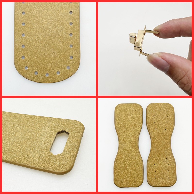 JMZLLRX Bag Base for Crocheting, PU Leather Bag, Knitting Set