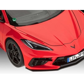 Revell Model Kit I Corvette C8 Coupé I Detailed Level 3 Car Kit I 100 Pieces I Scale 1:25 I for Children and Adults from 10 Years