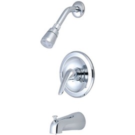 Olympia Faucets P-2000 Single Handle Tub/Shower Set, Chrome Finish