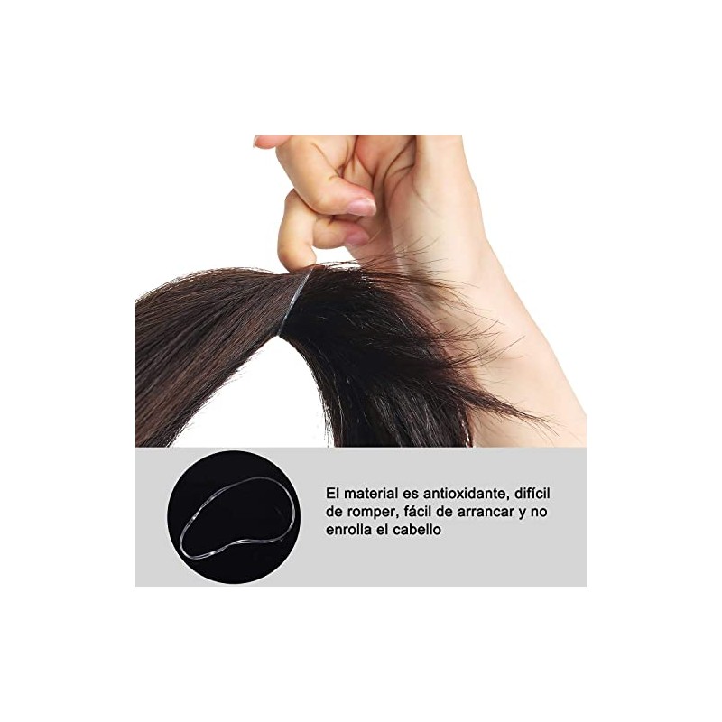 Mythya 2000 Piezas Ligas para Cabello, Niña Goma de Pelo