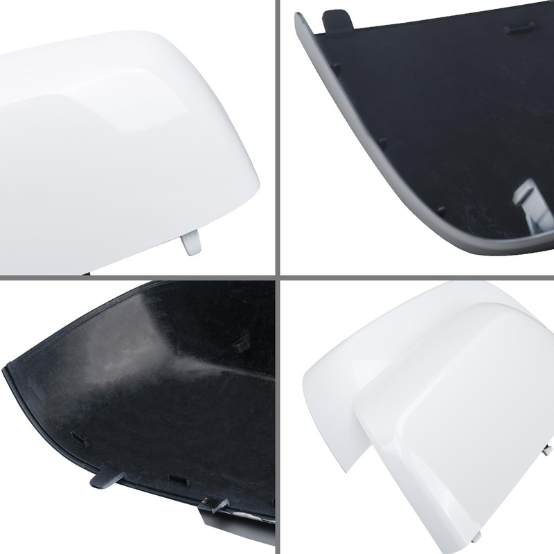 White Directly Replacement Side Mirror Covers Caps for 2015-2022 Chevy