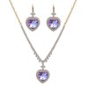 Giffor Luxury Jewelry Set Necklaces For Womens Crystal Necklace Earrings