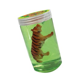 GooPotz - Tiger from Deluxebase. Colourful Sensory Slime Toy with a Tiger Figure. Stretchy Slime Putty and Animal Toys for Kids.