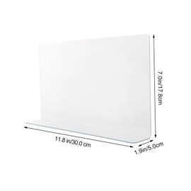 SHOWERORO Bathtub Stoppers Sink Water Splashing Guard for Bathroom Easy Install Kitchen Sink Baffle Board 30cm 5cm 17.8cm