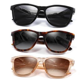 kunchu Polarized Sunglasses Womens Trendy Classic Retro Womens Sunglasses Men Driving Sun Glasses UV Protection