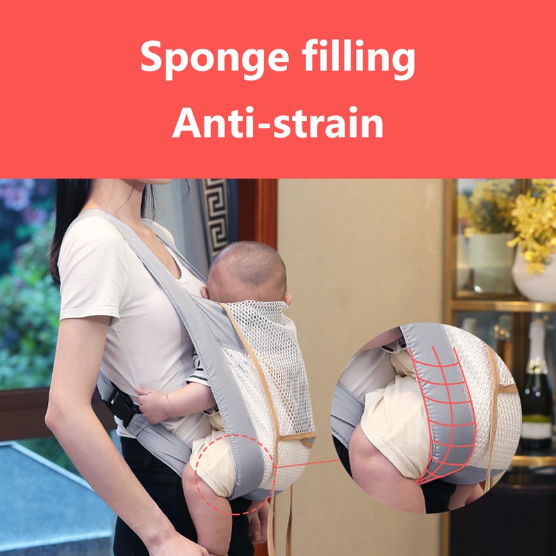 Summer Breathable Baby Carrier 3D Mesh Adjustable Baby Carrier Wrap