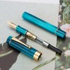 Jinhao 100 Pluma estilográfica estilo clásico azul pavo real, acrílico,