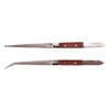 Amtech R0380 2 Piece Wooden Handle tweezer Set