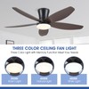 Surtime Ceiling Fans with Lights-42 Low Profile Ceiling Fan with