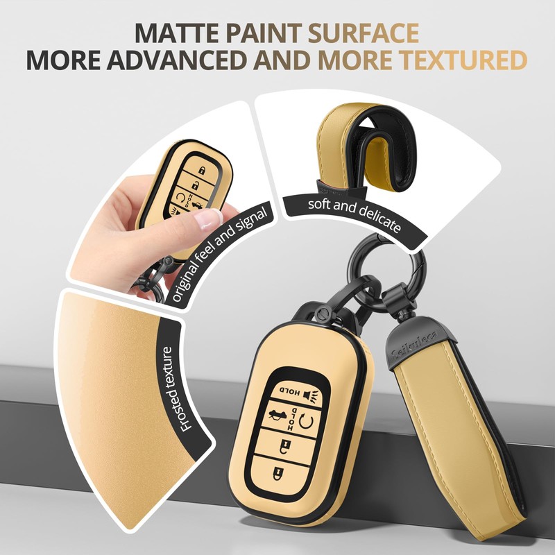 Seikuleca for Honda Key Fob Cover Accessories- Matte TPU Key
