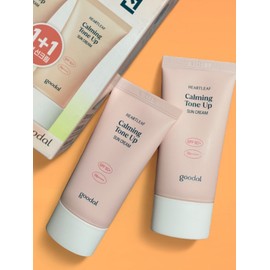 goodall 1+1 Goodal Clear Houttuynia cordata Soothing Moisture Tone Up Sun Cream 50ml+50ml / 1+1 구달 맑은 어성초 진정 수분 톤업 선크림 50ml+50ml