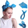 Pack of 12 Paisley Bandanas Square Unisex Headwear Neckerchief Doule
