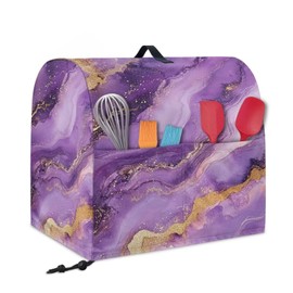 Yatixapu Mixer Dust Covers for Stand Mixer Compatible with 6-8 Quart, Marble Texture Waterproof Cover with Pockets and Handle, Kitchen Mixer Accessories Fits for All Tilt Head and Bowl Lift