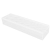 Clear Acrylic Vase Rectangular Elegant Centerpiece Flower Vase for Home