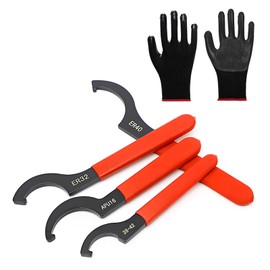 YGDMD 4PCS Hook Spanner Wrench Set,Heavy Duty Coilover Wrench Coilovers Disassembly of Suspension Systems and Shock Absorbers,Universal Wrenches Tool Set Steering & Suspension Tools
