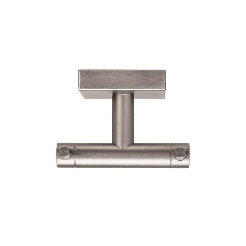 Chiswick Flexi Fix Double Wall Mounted Coat Hook, Brushed Nickel