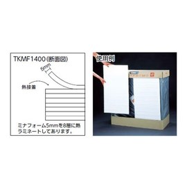 TRUSCO TKMF1150 Laminated Cushioning Material 0.6 x 39.4 x 0.8 ft (15 mm x 1000 mm x 2.0 m)