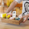 DRASTAR Tea Bag Organizer, Acacia Wooden Tea Bag Holder, Tea