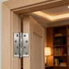 蝶番 ステンレス 平丁番 100×75×2mm 2個セット ネジ16本付き シルバー ヒンジ 丁番 ちょうばん金具
