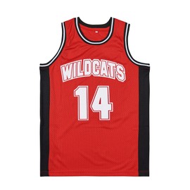 Men's Troy Bolton #14 High School Wildcats Basketball Jersey Stitched