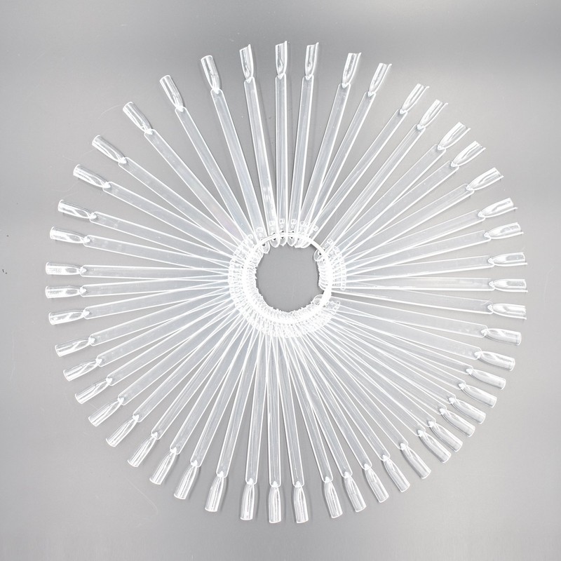 100 Tips White and Transparent Plastic Polish Board Nail Art
