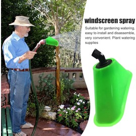 Uadme Garden Sprinkler Heads, Fan-Shaped Agriculture Hose Pressure Nozzle Shield Garden Sprinkler Parts Nozzle Wind Resistant Hood Shade for Patio Lawn Care Power Sprayer Accessories