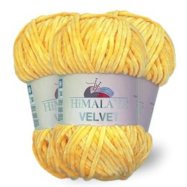 Himalaya Velvet, 3 Strands/Ball 100% Polyester Knitting Crochet Chenille Knitting Yarn Fluffy Yarn Clothes Baby Blankets Each Strand/Ball 100g 120m (90013)