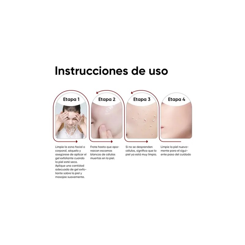 Gel Exfoliante Facial QUARXERY noche para todo tipo de piel