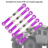 6Pcs Aluminum Alloy Adjustable Push RodsTurnbuckle Rod Linkage Accessories for