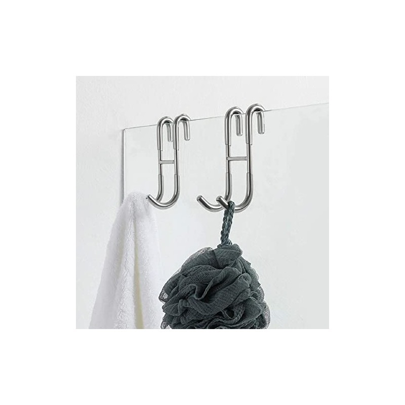 Simtive 12-Inch Shower Squeegee Set with Hooks