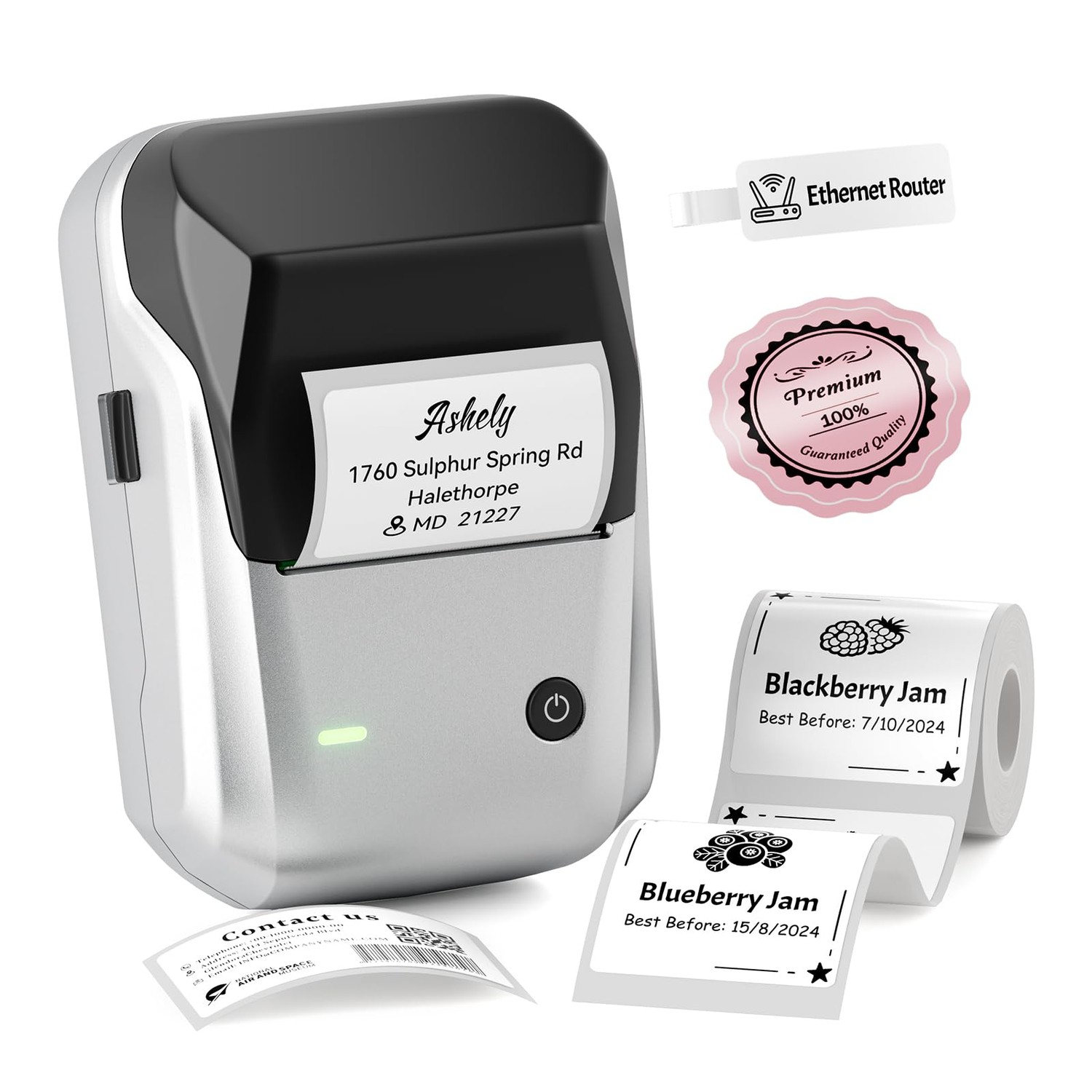 NIIMBOT B1 Bluetooth Label Maker Machine, Portable Label Printer, Large ...