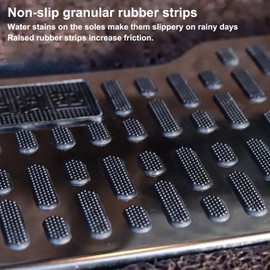 Car Foot Mat, Car Truck Floor Mat, Stainless Steel Wear-Resistant Anti-Slip Brake Plate for Driver Feet Pad Men Automotive Road Trip