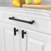 Amerdeco 10 Pack Matte Black Knurled Cabinet Pulls 6.3 Inch(160mm)