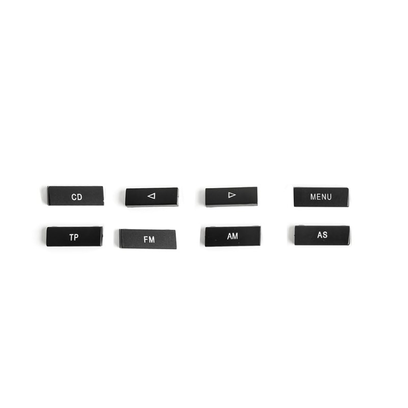 LST CD Radio Buttons Set Cover 16 Pieces Black RCD300