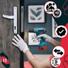 KOTARBAU® Door Handle Set 92 mm Long Plate White Profile
