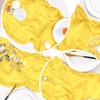 4 Pack Lemon Yellow Cheesecloth Table Runner 20 x 120