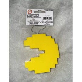 RUZ 2024 Pac-Man Logo PIXEL 80's Yellow Game Figure Decoupage Christmas Ornament New