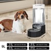 Sfozstra Automatic Pet Water Dispenser with Stainless Steel Bowl, Gravity