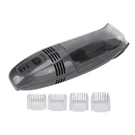 Diydeg Electric Hair Clipper, USB Recharge Light Vacuum Hair Trimmer with Automatic Hair Suction, Electric Body Hair Trimmer with 4 Combs, Cordless Haircut Toddler Haircut Kit