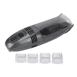 Diydeg Electric Hair Clipper, USB Recharge Light Vacuum Hair Trimmer with Automatic Hair Suction, Electric Body Hair Trimmer with 4 Combs, Cordless Haircut Toddler Haircut Kit