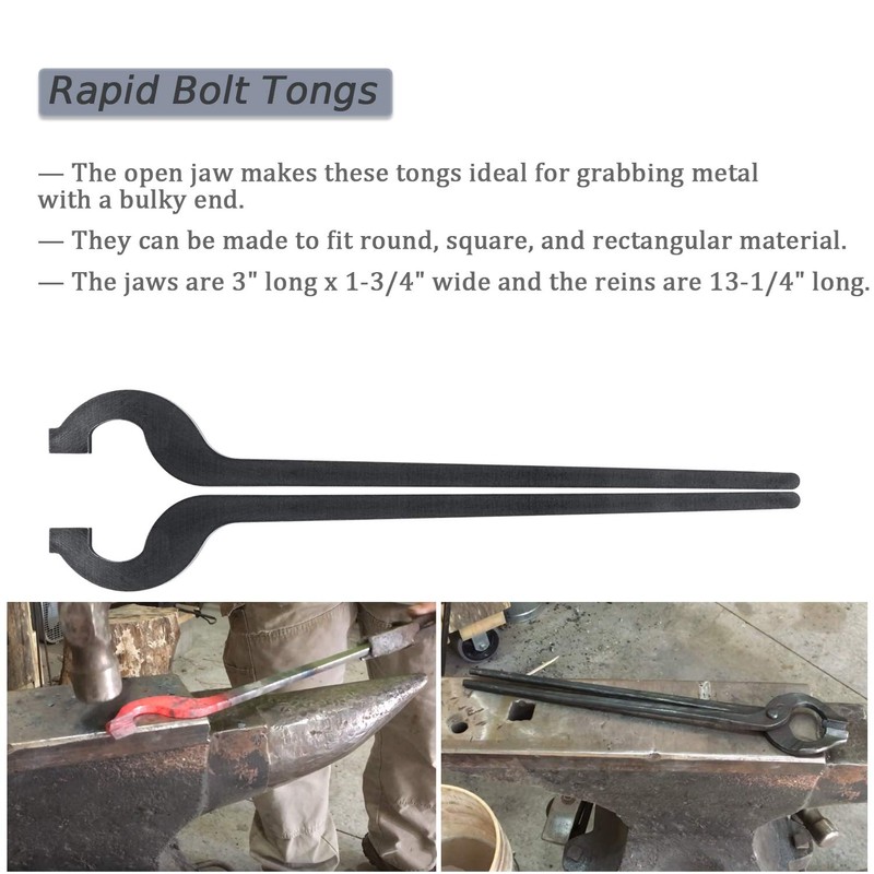 Yoursme DIY Rapid Tongs Bundle Set - Blacksmith Five types