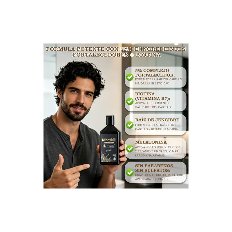 Kit Champú Acondicionador Biotina Fortalece Cabello 2x260ml