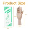 WEZCHUGHAOL 11.8-inch Realistic Art Wooden mannequins, Flexible and Movable Fingers