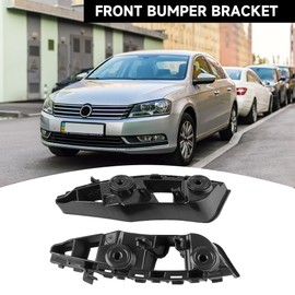 1 Pair Left and Right Side Front Bumper Bracket Bumper Mount Support Bracket - Compatible for Volkswagen Jetta 1.4L L4 - Gas, 1.8L L4 - Gas, 2.0L L4 - Gas - Replace Part 5C6807183A, 5C6807184A